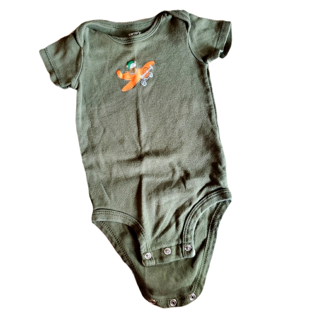 Monkey Graphic Short Sleeve Onesie for Baby
